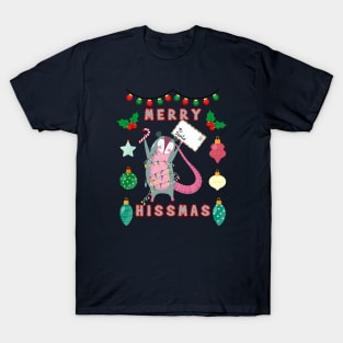 Merry Hissmas Opossum T-Shirt